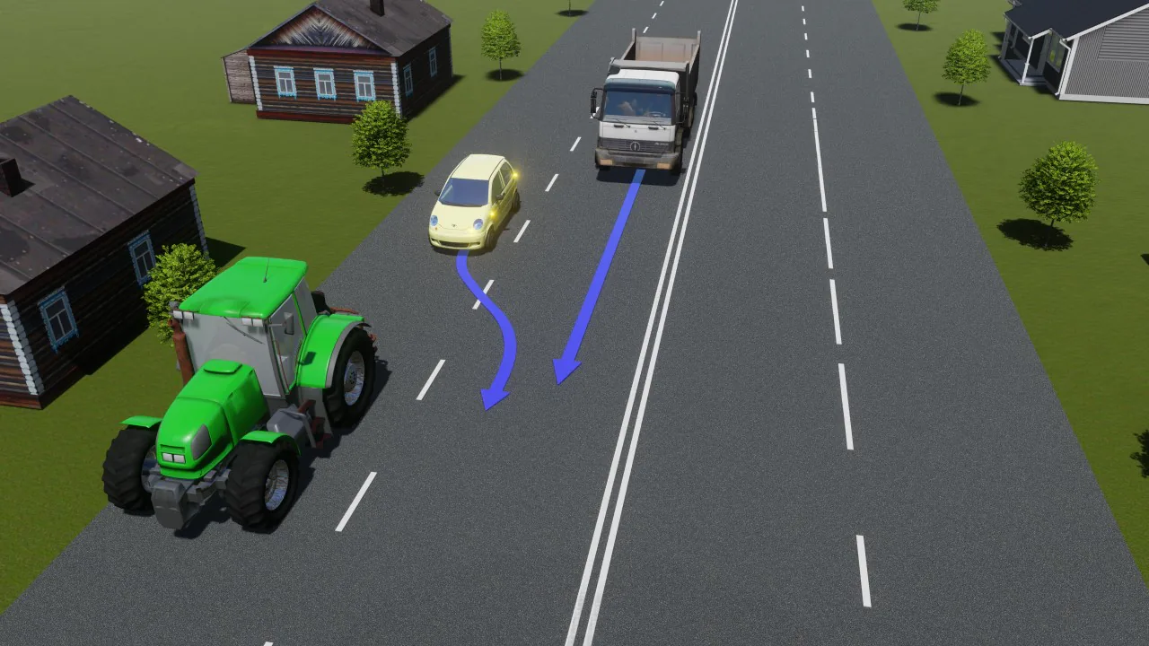 Водитель какого транспорта должен уступить дорогу?